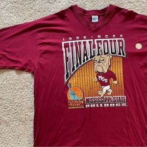 Vintage Salem Sportswear Mississippi State Bulldogs 1996 Final Four T-Shirt XXL